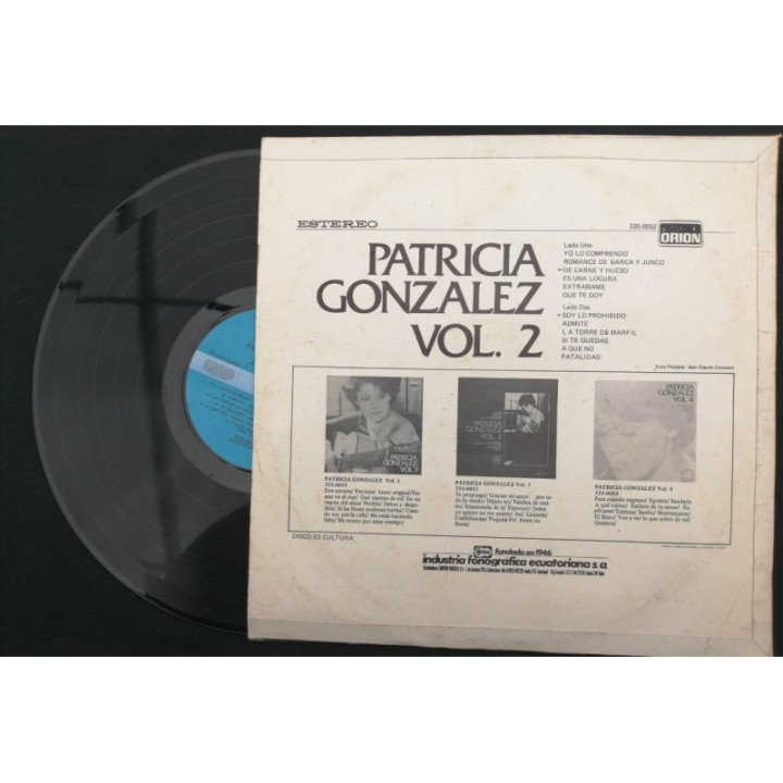 Patricia Gonzales Vol. 2 - Colombia reverso