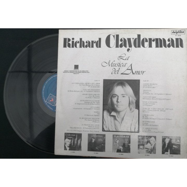 Richard Clayderman La Musica Del Amor - Colombia reverso