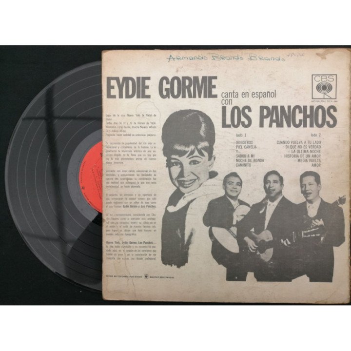 Eydie Gorme Canta Con Los Panchos - Colombia reverso