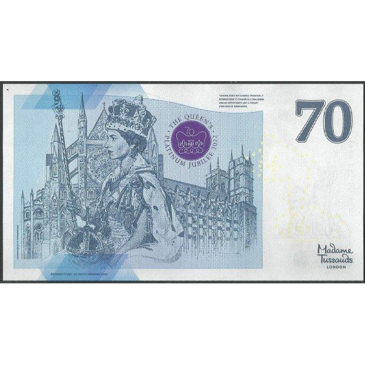 Britannia 70 Pounds ND2022 V1 Fantasia reverso