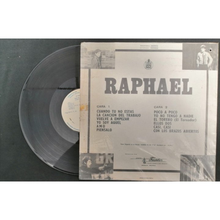 Raphael Cuando Tu No Estas - Colombia reverso