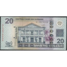 Suriname 20 Dollars 1 Feb 2019 P164c