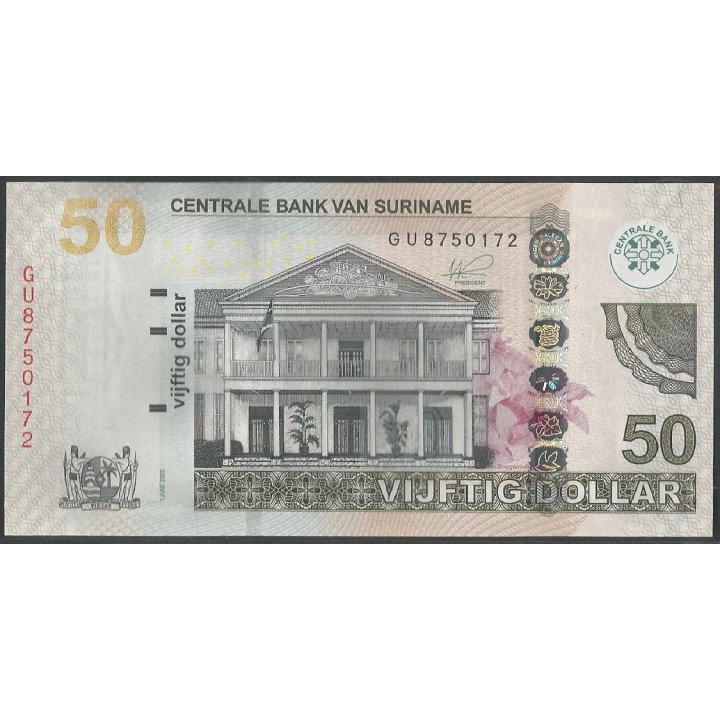 Suriname 50 Dollars 1 Jun 2020 P167