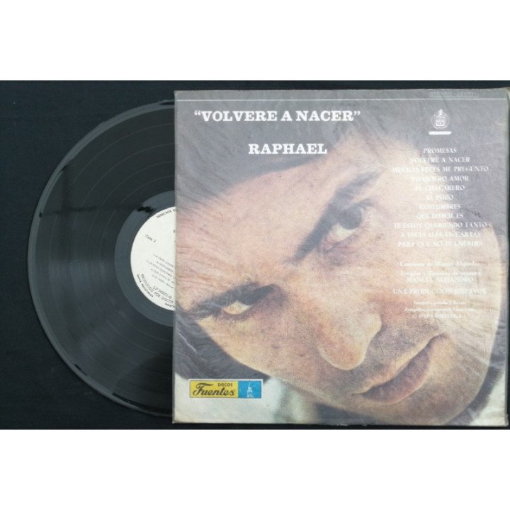 Raphael Volvere A Nacer - Colombia reverso