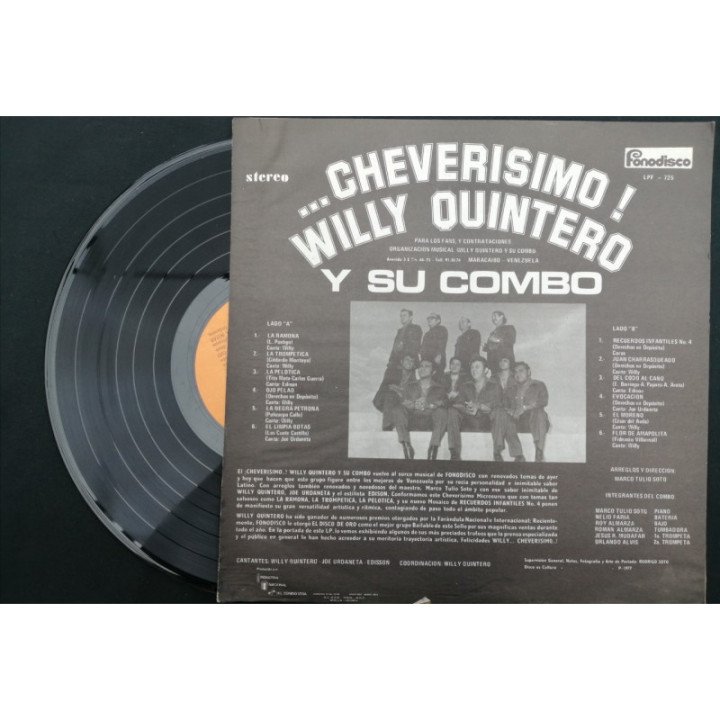 Willy Quintero Y Su Combo... Cheverisismo! - Colombia reverso