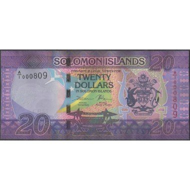 Islas Solomon, 20 Dollars ND2017 P34