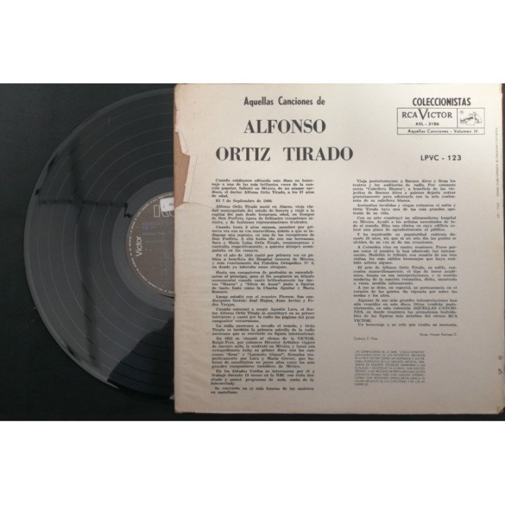 Alfonso Ortiz Tirado Aquellas Canciones - Colombia reverso