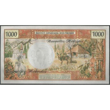 Nuevas Hebridas, 1.000 Francs ND1979 P20c