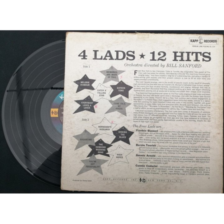 4 Lads 12 Hits - Colombia reverso