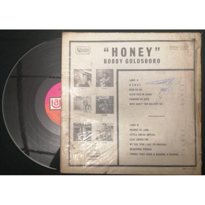 Bobby Goldsboro Honey - Colombia reverso
