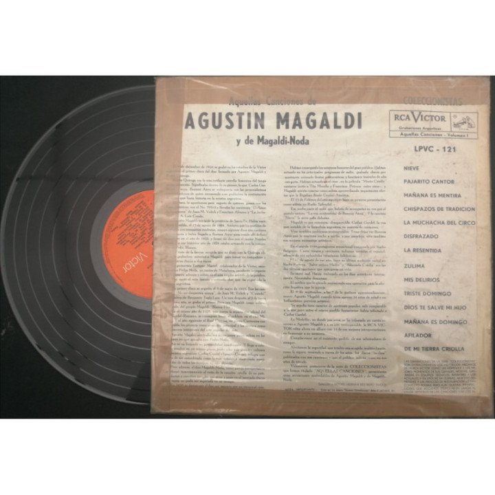 Agustin Magaldi Aquellas Canciones reverso