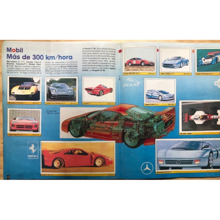 Mobil Automoviles y Motocicletas - Carvajal-Panini reverso