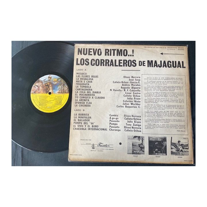 Los Corraleros de Majagual Nuevo Ritmo Colombia reverso
