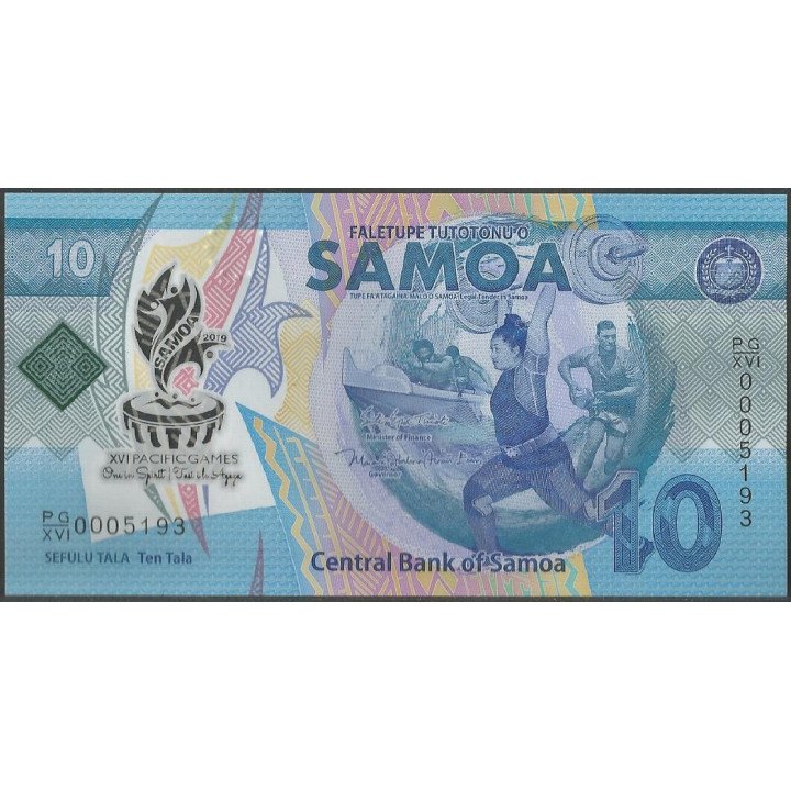 Samoa 10 Tala 2019 XVI Juegos del Pacifico P45