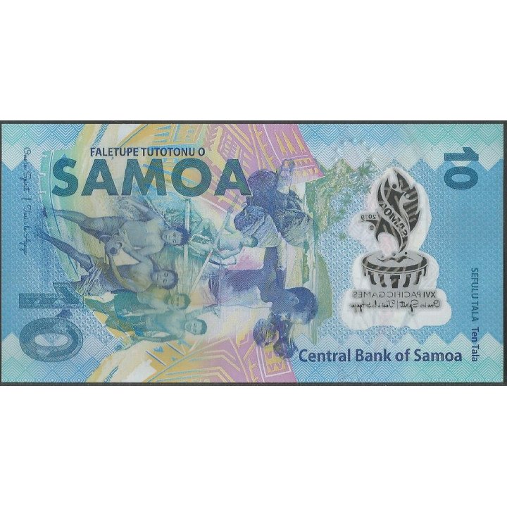 Samoa 10 Tala 2019 XVI Juegos del Pacifico P45 reverso