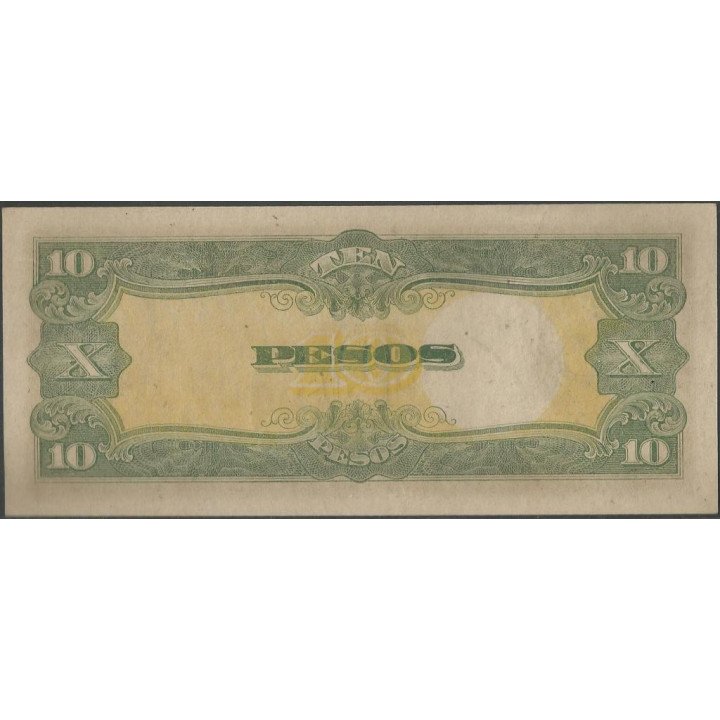 Filipinas 10 Pesos ND1943 P111a reverso