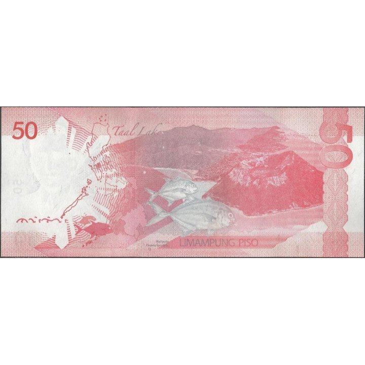 Filipinas 50 Piso 2015 P207a reverso