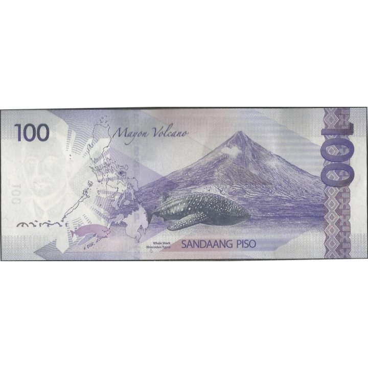 Filipinas 100 Piso 2015 P208a reverso