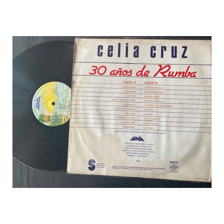 Celia Cruz - 30 AÑOS DE RUMBA- Colombia reverso