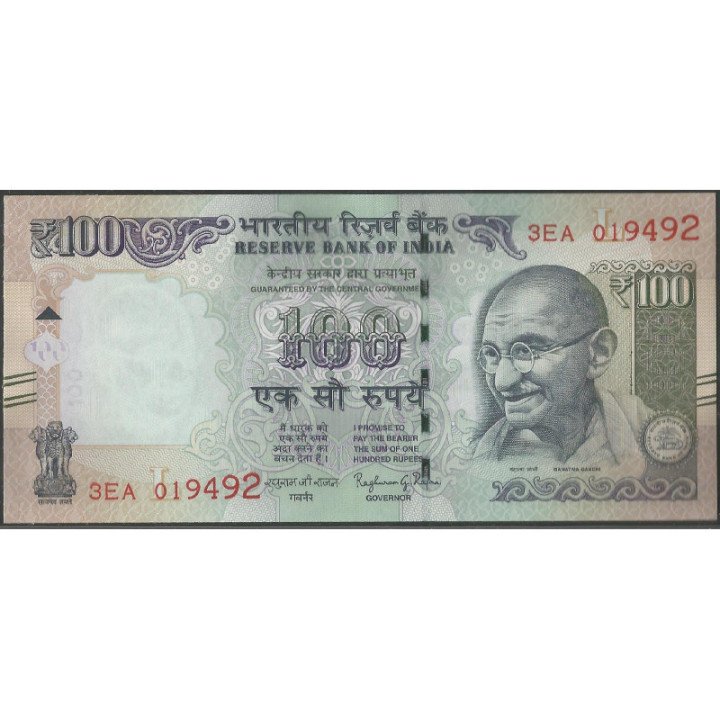 India 100 Rupias 2016 P105ae
