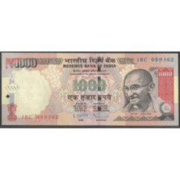 India 1.000 Rupias 2011 P107b