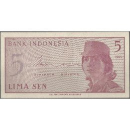 Indonesia 5 Sen 1964 P91