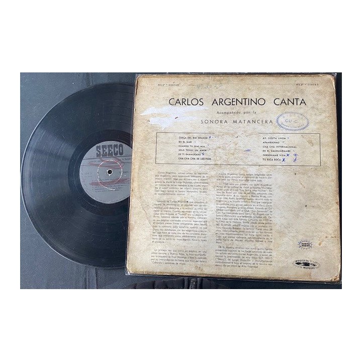 Carlos Argentino con la Sonora Matancera Canta - Colombia reverso