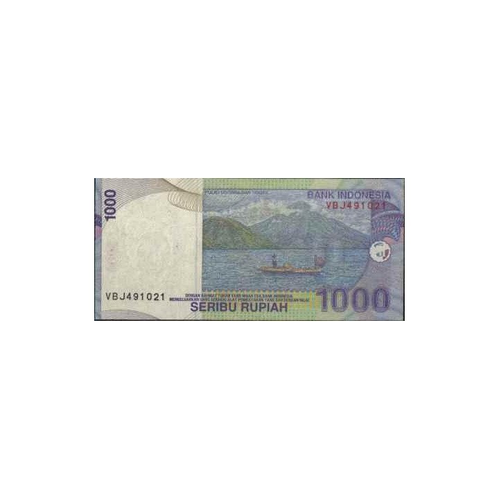 Indonesia 1.000 Rupias 2000 (01) P141b reverso