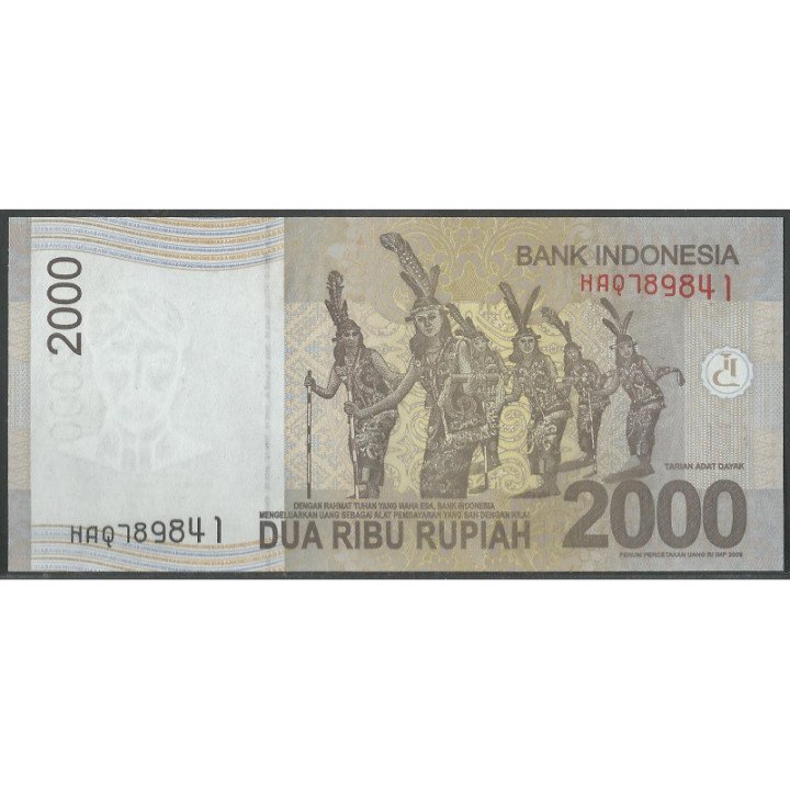 Indonesia 2.000 Rupias 2009 P148a reverso
