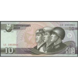 Korea del Norte 10 Won 2002 P59