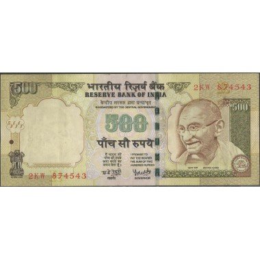 India, 500 Rupias 2008 P99o