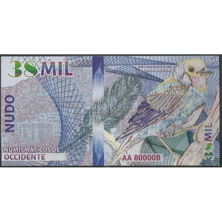 Numismaticos de Occidente 38 Mil ND2021 reverso