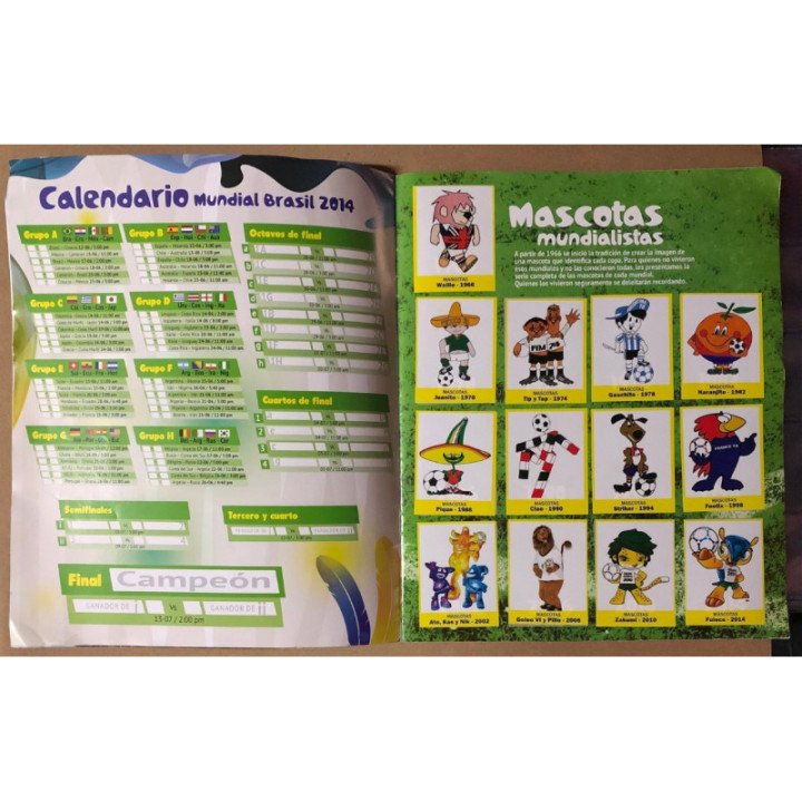 Futbol - Mundial Iconos World Cup Brasil 1930 2014 reverso