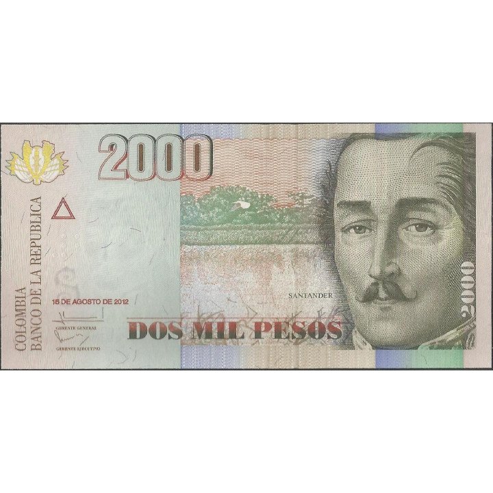 Billete de 2.000 Pesos 15 Ago 2012 BGW490R17