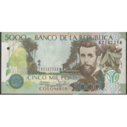 Billete de 5.000 Pesos 31 Ago 2013 BGW548