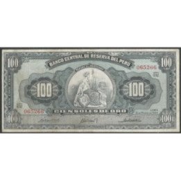 Peru 100 Soles 13 Mar 1964 P86a