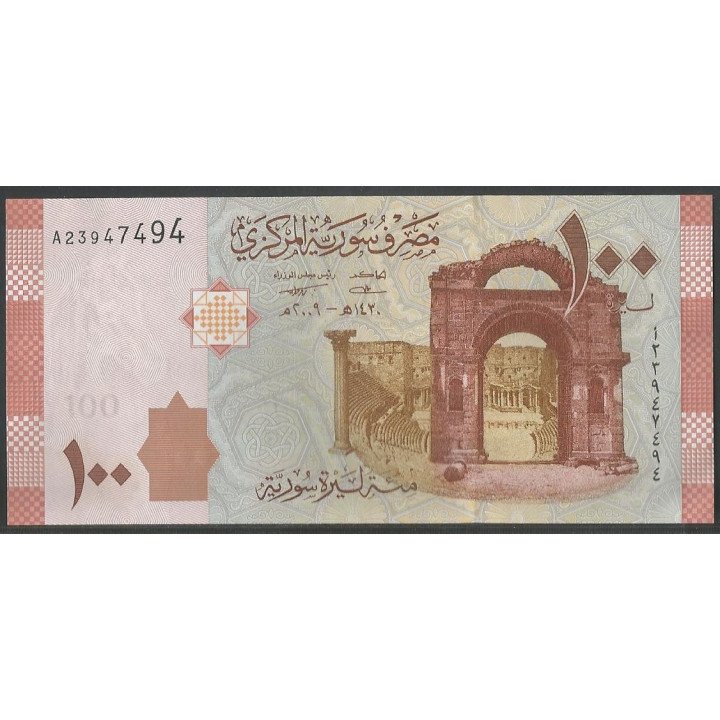 Syria 100 Pounds 2009 P113