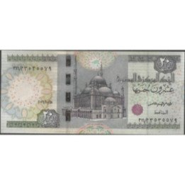 Egipto 20 Pounds 2016 P74d