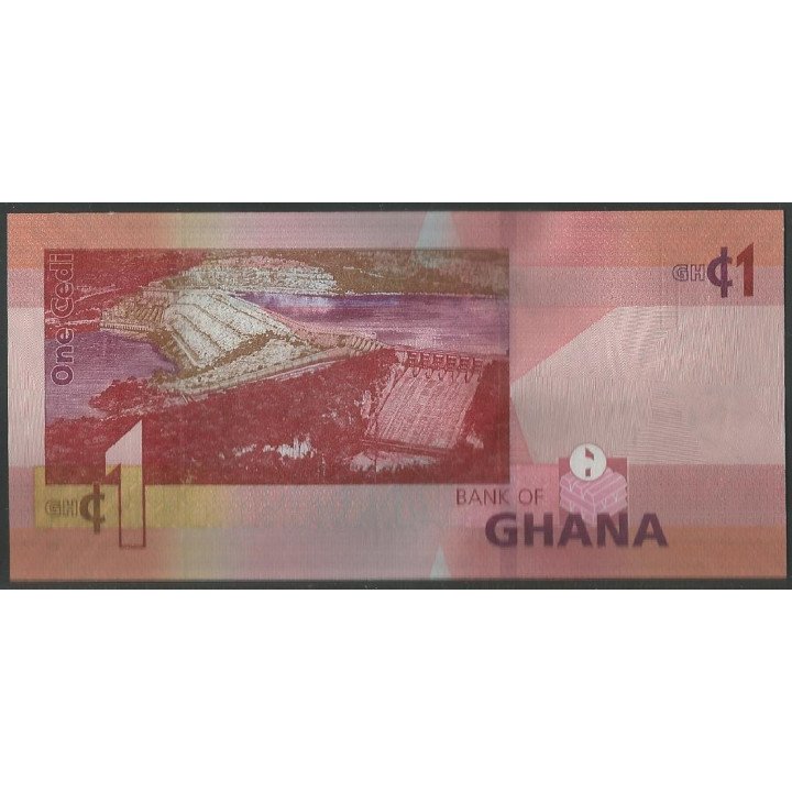 Ghana 1 Cedi 4 Mar 2019 P45 reverso