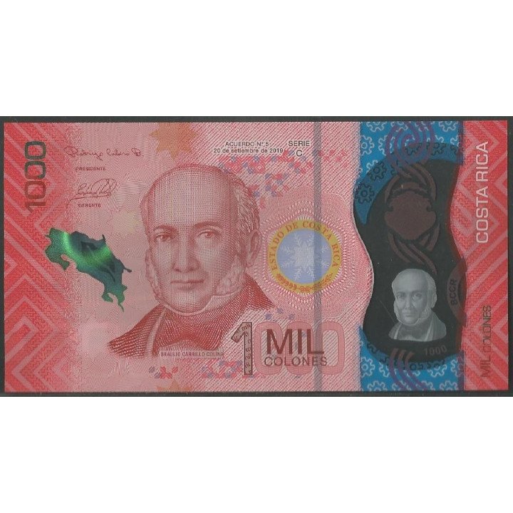 Costa Rica 1.000 Colones 20 Sep 2019 P280