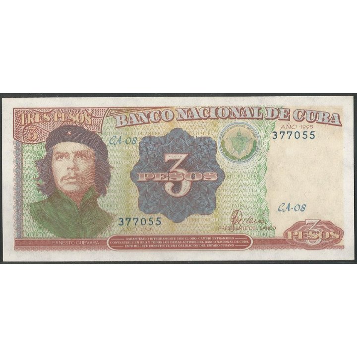 Cuba 3 Pesos 1995 P113
