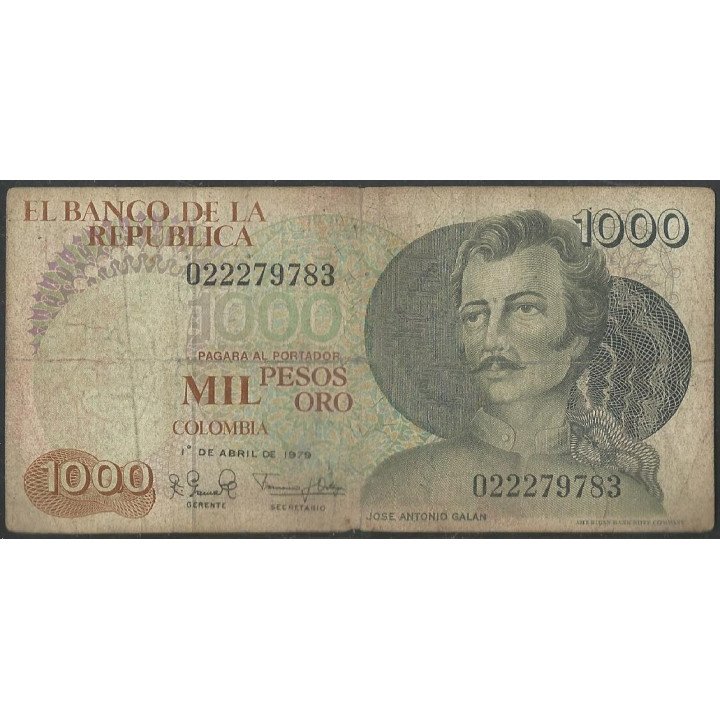 Billete de 1.000 Pesos 1 Abr 1979 BGW411