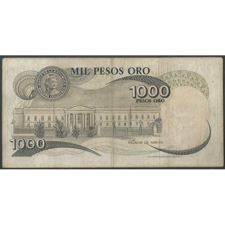Billete de 1.000 Pesos 1 Abr 1979 BGW411 reverso