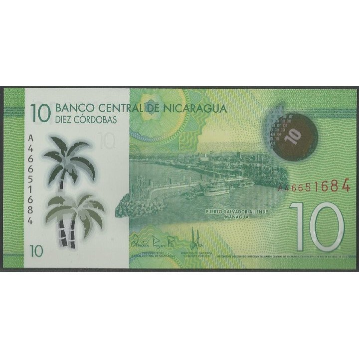Nicaragua 10 Cordobas 8 Abr 2019 PNEW