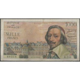 Francia 1.000 Francs 7 Abr 1955 P134a