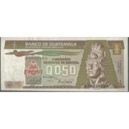Guatemala 50 Centavos 6 Ene 1983 P65
