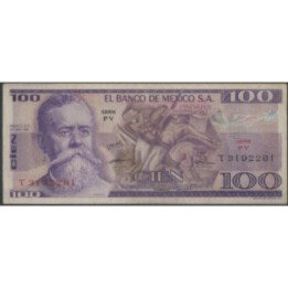 Mexico 100 Pesos 30 May 1974 Serie FY P66a