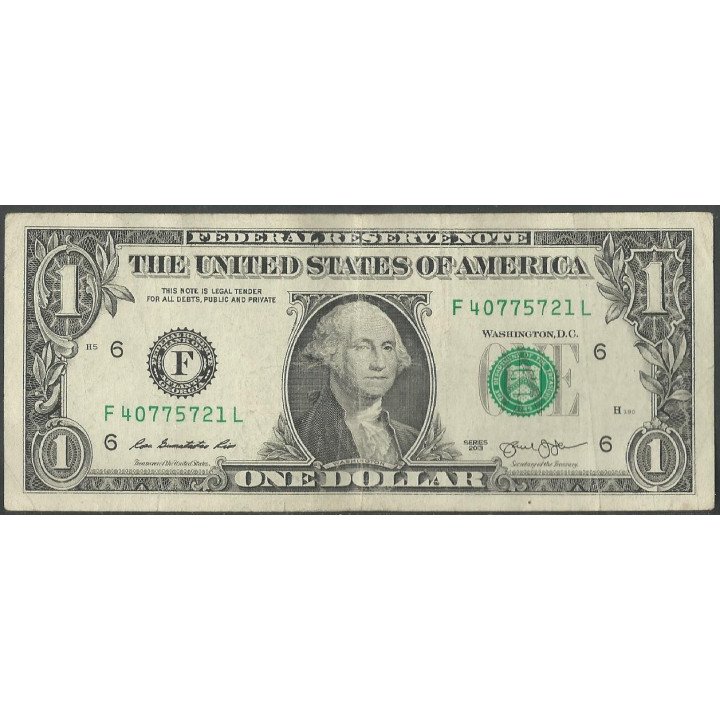 Estados Unidos 1 Dollar 2013 F P537