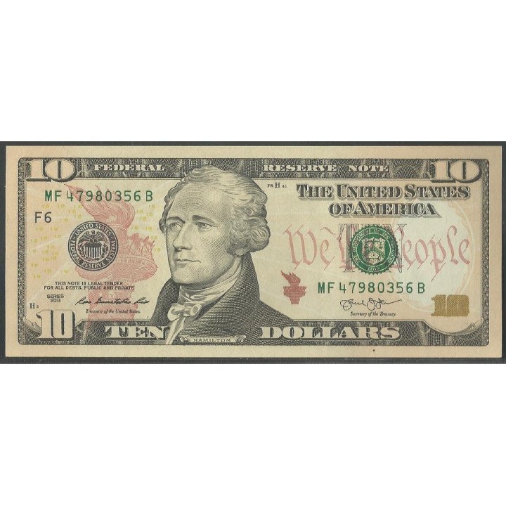 Estados Unidos 10 Dollars 2013 P540