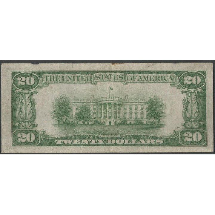 Estados Unidos 20 Dollars 1934A G P431Da reverso
